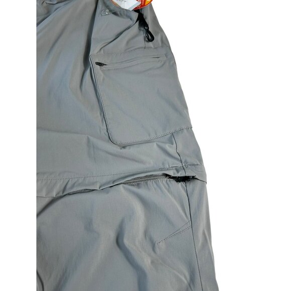 NEW LL Bean Tropicwear Pants Gray Womens XL Zip Leg Convertible Pants to Shorts - Picture 7 of 16
